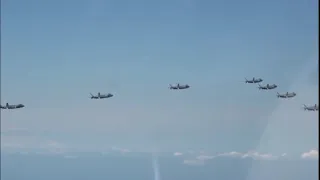 J-20 in stunning SEVEN ship formation