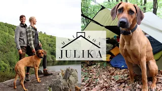 #031 Waldübernachtung mit RIDGEBACK am LAC DE GUERLÉDAN