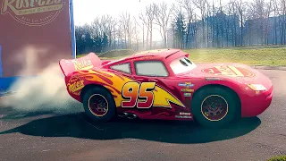 Disney Cars Lightning McQueen in Real Life on Road DRIFT mcqueen FULL