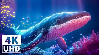 Deep Sea Serenity 4K ULTRA HD 🐠 Beautiful Coral Reef Fish - Relaxing Sleep Meditation Melodies