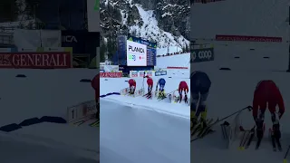 The problematic ski change of Johannes Hoesflot Klaebo. Skiathlon Planica 2023