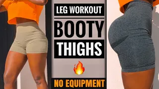 15 MIN AT HOME LEG WORKOUT | BUTT | THIGHS (No Equipment) Shape Your Entire Lower Body