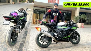 ZX6R crazy exhaust sound 🔥full PAISA wasool 🎉