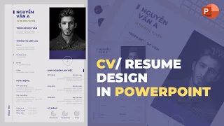 Cách tạo CV đơn giản để xin việc bằng Powerpoint mới nhất 2020 | How to creat a CV template