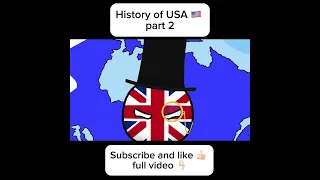 Countryballs - History of USA part 2 #history #countryballs #map #usa #polandball  #ww2