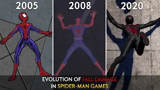 Evolution of Fall Damage in Spider-Man Games!