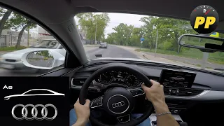 Audi A6 C7 TDI Ultra 150HP - POV driving (ASMR 3D binaural audio)