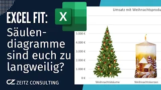 Schluss mit langweiligen Excel Säulendiagrammen! Verwendet statt dessen einfach auffällige Bilder!