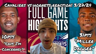 MILLER DAGGER! CAVALIERS at HORNETS | FULL GAME HIGHLIGHTS | March 27, 2024 | REACTION