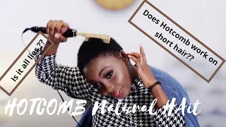 Using An Hot Electric Comb For Natural Short Afro  4c Hair - Does It Work?|| ANDIS HOT COMB