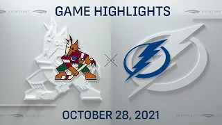NHL Highlights | Coyotes vs. Lightning - Oct. 28, 2021