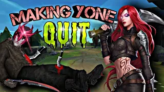 How I made Yone QUIT THE GAME as Katarina | Master