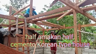 half amakan half cemento korean type house#zaldymixvlog#youtube