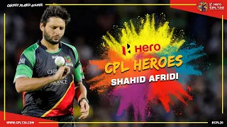 CPL HEROES | SHAHID AFRIDI | #CPLHeroes #CPL20 #CricketPlayedLouder #ShahidAfridi