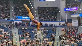 Gabby Douglas Uneven Bars Warm-up - US Classics 2024