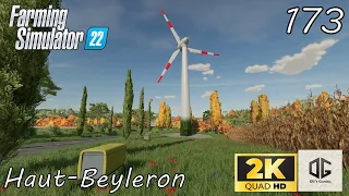 Tasks on F44/Building a Wind Turbine & Soybeans Harvest! l Timelapse l FS22 Haut-Beyleron #ep173