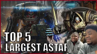 (Twins React) to Top 5 BIGGEST Space Marines in WarHammer 40K REACTION