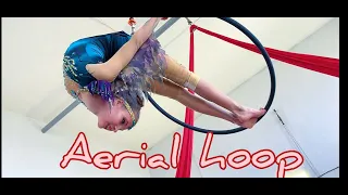 "Another world" - Gymnast on the aerial hoop - Alexandra Zubkova.