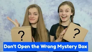 Don't Open the Wrong Mystery Box Challenge ~ Jacy and Kacy