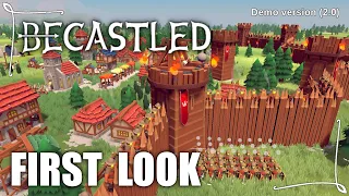 Becastled | Demo First Walkthrough | Survival City Builder Gameplay