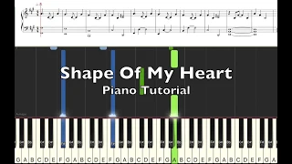 "Shape Of My Heart" Piano Tutorial