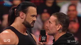 CM Punk confronts Drew McIntyre - WWE RAW 1/8/2024
