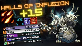 Destruction Warlock | 665.9K Overall | Halls of Infusion +15 | Dragonflight 10.2.7 Season 4