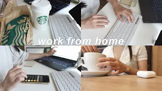 Busy & productive work from home days ☁️ job + youtube organization (kinda) | daily quarantine vlog