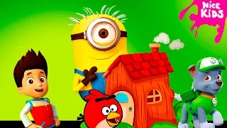 Щенячий Патруль Взламывают двери Minions и Angry Birds  Мультики ЩЕНЯЧИЙ ПАТРУЛЬ Игрушки PAW Patro