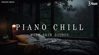 Peaceful Sleep Music with Rain Sounds - Stress Relief in a Warm Room | Rainy and Relaxation