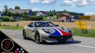 Ferrari F12 TDF on countryside roads (Aspertsham) / Assetto Corsa gameplay (AC)