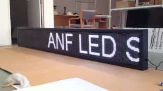 Show for 2.97m*0.41m Waterproof LED Sign Board P10 White