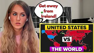 The United States USA vs The World Who Would Win? Military : Army Comparison | Irish Girl Reacts