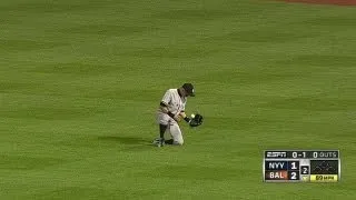 Ichiro robs Wieters with great grab in right