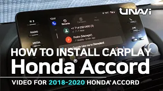 How to Install APPLE CARPLAY / ANDROID AUTO in HONDA ACCORD 2018, 2019, 2020