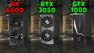 RX 6600 vs RTX 3050 vs GTX 1080 (In 10 Games) 2023