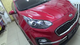 KIA Sportage / КИА СПОРТЕЙДЖ  2020г. Бронировка полиуретановой пленкой.