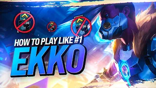 This is the #1 Ekko world and he doesn't rank up R at level 6... (XIAO LAO BAN REVIEW)