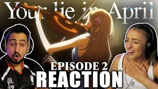 SHE IS AMAZING! MUSICIAN reacts to Your Lie in April! Episode 2 REACTION!
