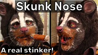 Skunk Nose - Foam Latex Prosthetic Makeup With Application Process - Special Effects Makeup
