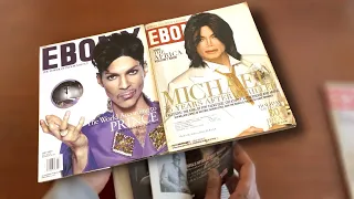 ASMR Ebony Magazines Prince & Michael Jackson Flip Through | Whispering | Page Turning