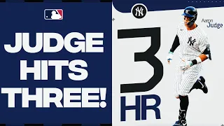 He did it AGAIN! Aaron Judge blasts his 3rd home run of the game!