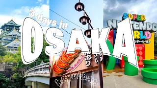Osaka Travel Vlog⎜Shitennoji Temple, Osaka Castle, Super Nintendo World, Dotonbori!