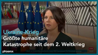 Annalena Baerbock zum Treffen der EU-Außen- und Verteidigungsminister zum Ukraine-Krieg am 21.03.22