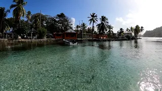 Isla Grande, Portobelo, Colón, Panama's Caribbean Coast : Beautiful beach scenery (Video 360°)