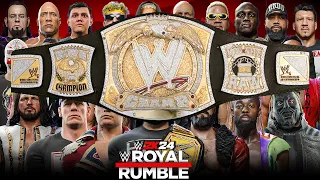 WWE 2K24 ROYAL RUMBLE MATCH FOR THE SPINNER WWE CHAMPIONSHIP!