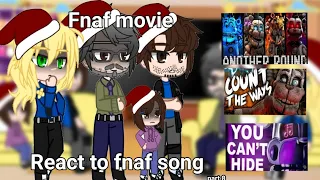 Fnaf movie react to original// fnaf songs // part 8 // fnaf // Merry Christmas 🎄🎁 //