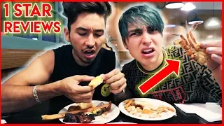 Eating at the WORST reviewed BUFFET w/ Brennen | Colby Brock