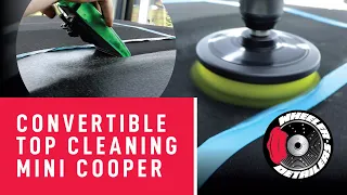 CHEMICALGUYS.EU | CONVERTIBLE TOP CLEAN | HAND VS MACHINE | ALL CLEAN & SPINNER BRUSH | MINI COOPER