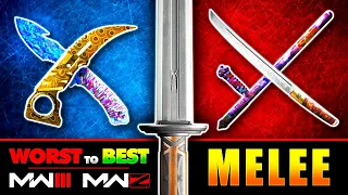 Melee Weapons Ranked WORST to BEST in MW3 Multiplayer & Zombies! [Modern Warfare III]